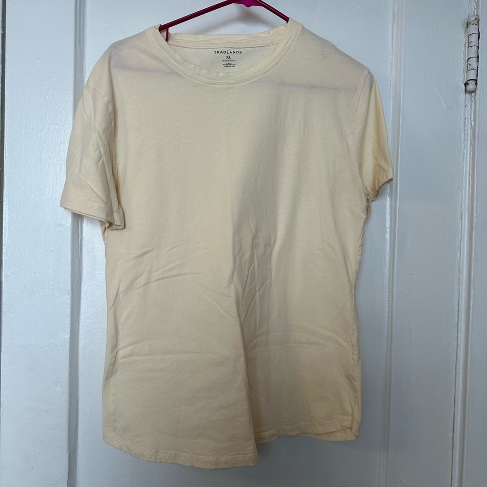 Tradlands parchment colored tee